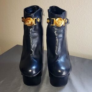 Versace Versca High-Heeled Platform Boot Size 41